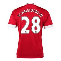 2015 16 man united home shirt schneiderlin 28 kids