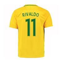 2016-17 Brazil Home Shirt (Rivaldo 11)