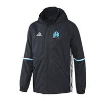 2016-2017 Marseille Adidas Rain Jacket (Night Navy)