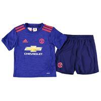 2016-2017 Man Utd Adidas Away Little Boys Mini Kit