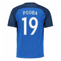 2016-17 France Home Shirt (Pogba 19) - Kids