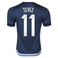 2015-16 Argentina Away Shirt (Tevez 11)