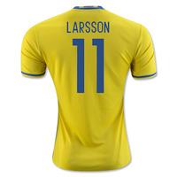 2016 2017 sweden home adidas shirt larsson 11 kids