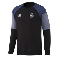 2016-2017 Real Madrid Adidas Sweat Top (Black)