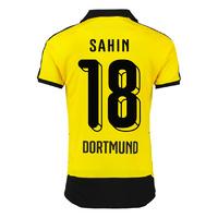 2015 16 borussia dortmund home shirt sahin 18 kids