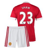 2015-16 Man Utd Home Mini Kit (Shaw 23)