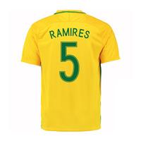 2016-17 Brazil Home Shirt (Ramires 5)