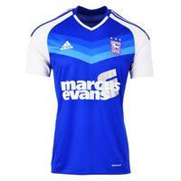 2016-2017 Ipswich Town Adidas Home Football Shirt