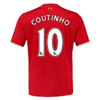 2015-16 Liverpool Home Shirt (Coutinho 10) - Kids