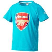 2015-2016 Arsenal Puma Crest Fan Tee (Capri Breeze) - Kids