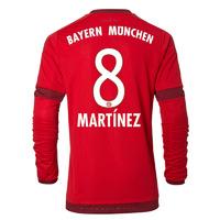 2015 16 bayern munich long sleeve home shirt martinez 8