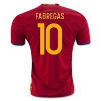 2016 2017 spain home shirt fabregas 10