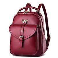 2017 Fashion New Ladies Backpack Shoulder Shoulder Bag Dual Use Female Bag College Style Wind