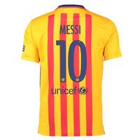 2015-16 Barcelona Away Shirt (Messi 10)