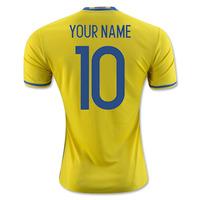 2016-2017 Sweden Home Adidas Shirt (Your Name) -Kids