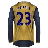 2015-16 Arsenal Long Sleeve Away Shirt (Welbeck 23) - Kids