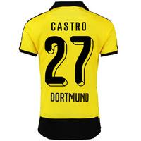 2015-16 Borussia Dortmund Home Shirt (Castro 27)