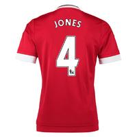 2015-16 Man United Home Shirt (Jones 4) - Kids