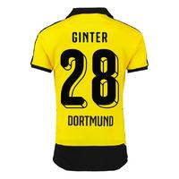 2015-16 Borussia Dortmund Home Shirt (Ginter 28)