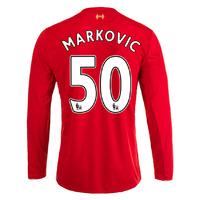 2015 16 liverpool home long sleeve shirt markovic 50 kids