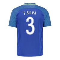 2016-17 Brazil Away Shirt (T.Silva 3) - Kids