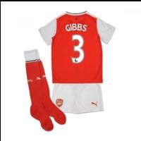 2016-17 Arsenal Home Little Boys Mini Kit (Gibbs 3)