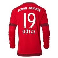 2015 16 bayern munich long sleeve home shirt gotze 19