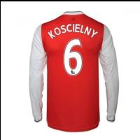 2016-17 Arsenal Long Sleeve Home Shirt (Koscielny 6)