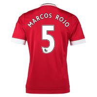 2015-16 Man United Home Shirt (Marcos Rojo 5) - Kids