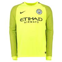 2016-2017 Man City Home Nike Goalkeeper Shirt (Volt) - Kids
