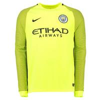 2016 2017 man city home nike goalkeeper shirt volt kids