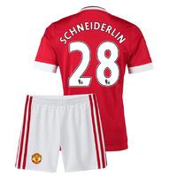 2015-16 Man Utd Home Mini Kit (Schneiderlin 28)