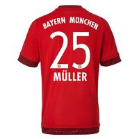 2015-16 Bayern Munich Home Shirt (Muller 25)