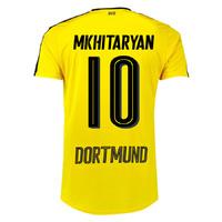 2016 17 borussia dortmund home shirt mkhitaryan 10