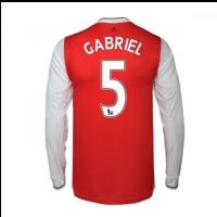 2016-17 Arsenal Long Sleeve Home Shirt (Gabriel 5)