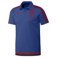 2015-2016 Man Utd Adidas Training Polo Shirt (Royal Blue) - Kids