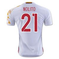 2016 2017 spain adidas away shirt nolito 21 kids