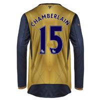 2015 16 arsenal long sleeve away shirt chamberlain 15 kids