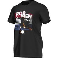 2016 2017 holland adidas arjen robben t shirt black