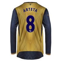 2015 16 arsenal long sleeve away shirt arteta 8 kids