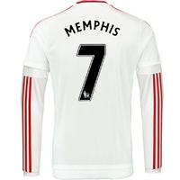 2015 2016 man utd long sleeve away shirt memphis 7