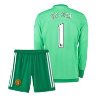 2015-16 Manchester United Home Goalkeeper Mini Kit (De Gea 1)