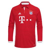 2016-2017 Bayern Munich Adidas Home Long Sleeve Shirt