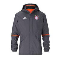 2016-2017 Bayern Munich Adidas Rainjacket (Granite)