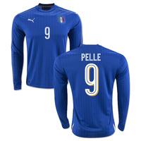 2016-2017 Italy Long Sleeve Home Shirt (Pelle 9)