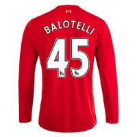 2015 16 liverpool home long sleeve shirt balotelli 45 kids