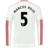 2015 2016 man utd long sleeve away shirt marcos rojo 5