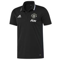 2016-2017 Man Utd Adidas Training Polo Shirt (Black)