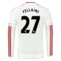 2015-2016 Man Utd Long Sleeve Away Shirt (Fellaini 27)