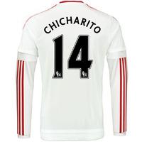 2015-2016 Man Utd Long Sleeve Away Shirt (Chicharito 14)